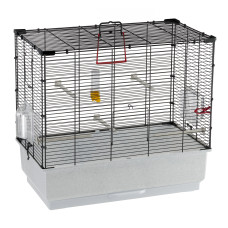 Клетка CAGE REKORD 4 BLACK для канареек и маленьких экзотических птиц 59 x 33 x h 55 cm