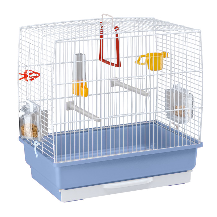 Клітка CAGE REKORD 2 WHITE для дрібних птахів 39 x 25 x h 41 cm
