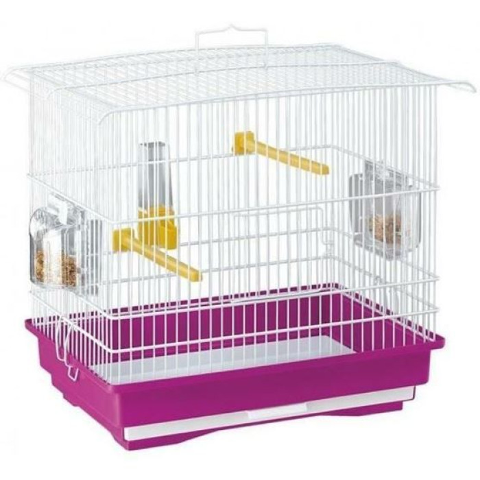 Клітка CAGE GIUSY WHITE для маленьких птахів 39 x 26 x h 37 cm