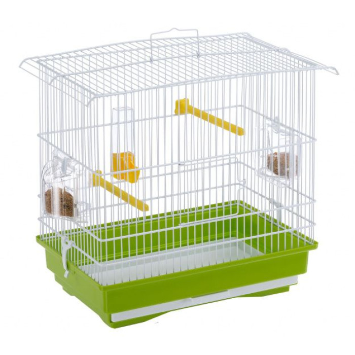Клітка CAGE GIUSY WHITE для маленьких птахів 39 x 26 x h 37 cm