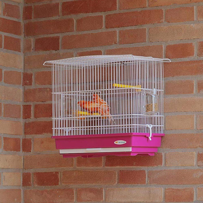 Клітка CAGE GIUSY WHITE для маленьких птахів 39 x 26 x h 37 cm