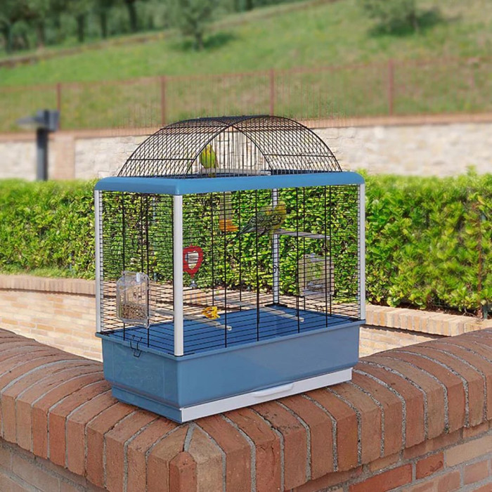 Клітка CAGE PALLADIO 4 BLACK для канарок та маленьких екзотичних птахів 59 x 33 x h 69 cm