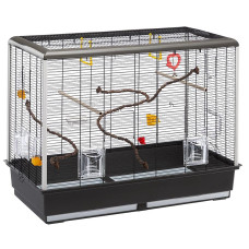 Клетка CAGE PIANO 6 BLACK для канареек и маленьких экзотических птиц 87 x 46,5 x h 70 cm