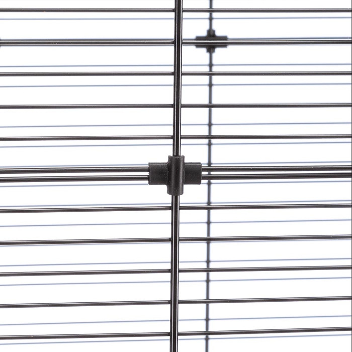 Клітка з підставкою CAGE PLANETA BLACK для канарок, хвилястих папужок та інших дрібних птахів 99,5 x 53 x h 171,5 cm