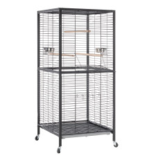 Вольер для больших птиц HARMONY PAPPAGALLI NERA GABBIA, 79 x 76 x h 181,5 cm