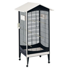 Вольер для канареек и маленьких птиц AVIARY BRIO MEDIUM BLACK 85 x 75 x h 162 cm