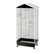 Вольер для канареек и маленьких птиц AVIARY NOTA BLACK 76,5 x 57 x h 161,5 cm