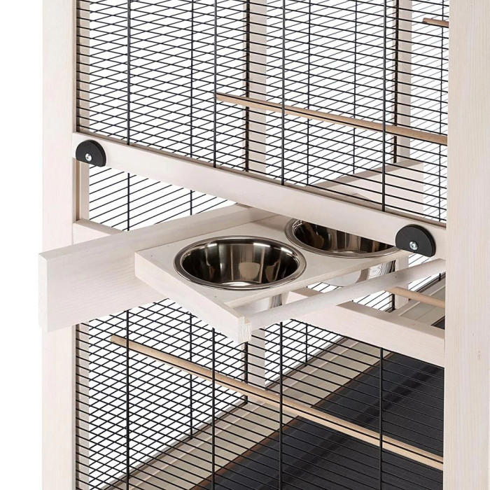Широкий вольер WILMA LARGE WOODEN AVIARY для канареек, попугаев и мелких попугаев 131,5 x 67 x h 153 cm