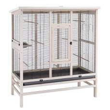 Широкий вольер WILMA LARGE WOODEN AVIARY для канареек, попугаев и мелких попугаев 131,5 x 67 x h 153 cm