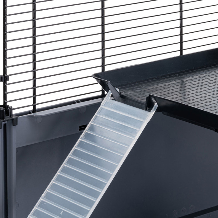 Клетка с аксессуарами для хомяков и мышей MULTIPLA HAMSTER NERA GABBIA  72,5 x 37,5 x h 42 cm