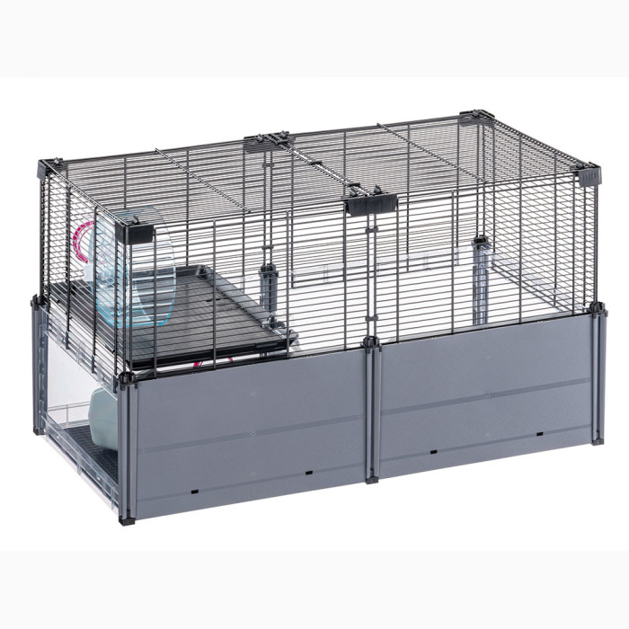 Клетка с аксессуарами для хомяков и мышей MULTIPLA HAMSTER NERA GABBIA  72,5 x 37,5 x h 42 cm