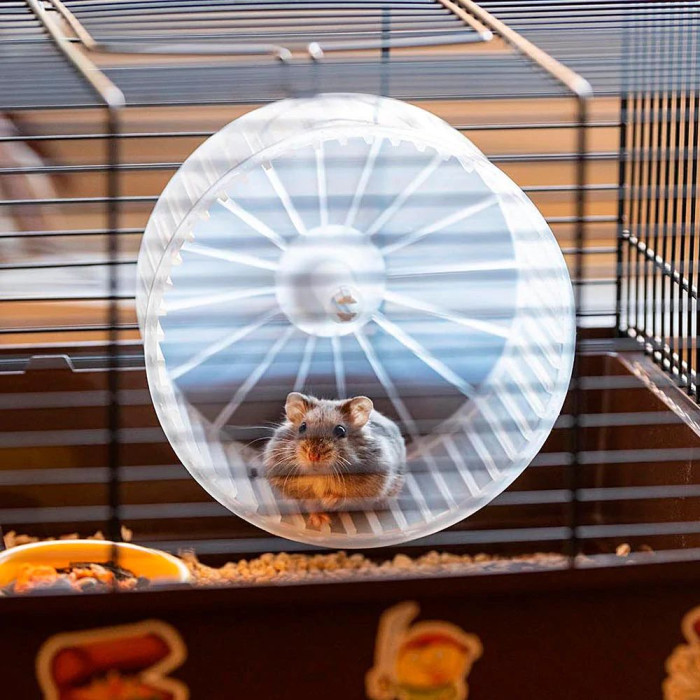 Клітка для хом'яків CAGE CRICETI 9 PIRATES BLACK у комплекті з наклейками "пірати" 46 x 29,5 x h 23 cm