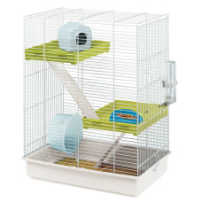 Трехэтажная клетка для хомяков CAGE HAMSTER TRIS WHITE 46 x 29 x h 58 cm