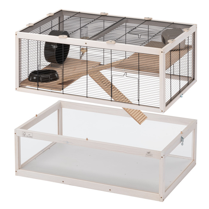 Деревянная клетка для мышей и хомяков DOMSTER 80 - 80 x 50 x h 56 cm