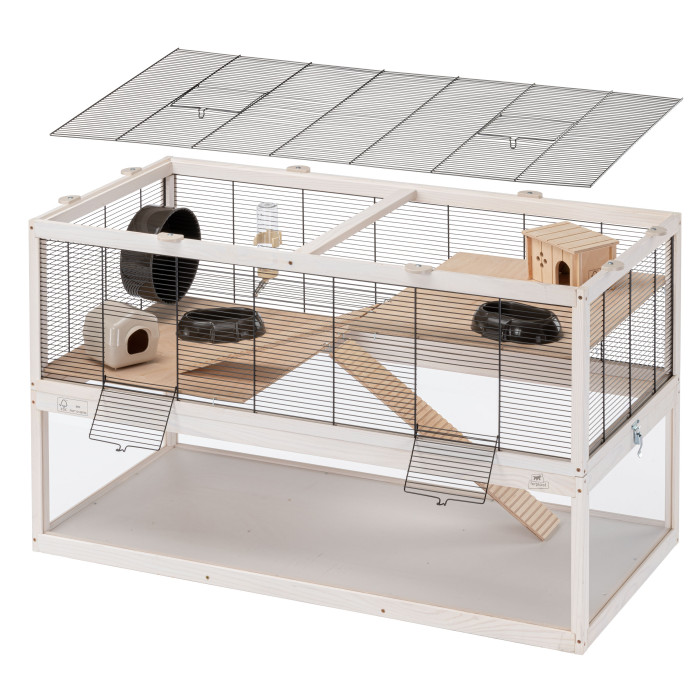 Деревянная клетка для мышей и хомяков DOMSTER 100 - 100 x 50 x h 61 cm