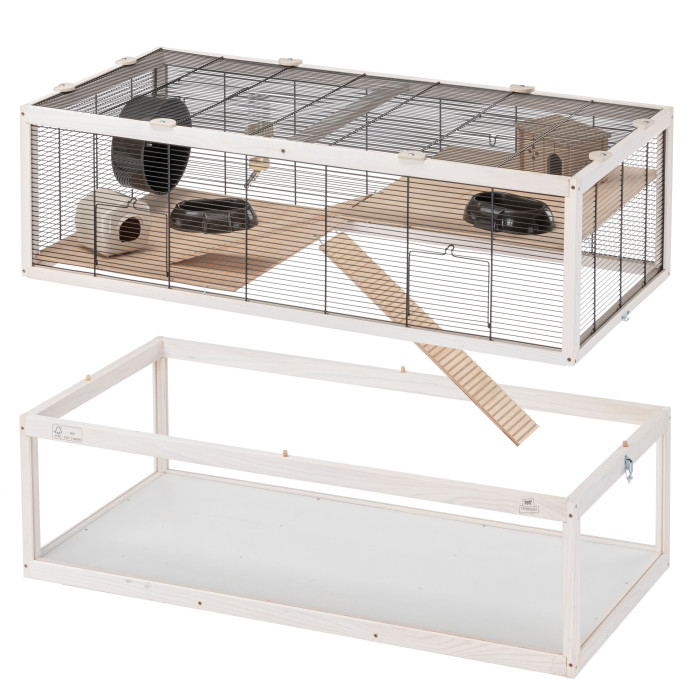 Деревянная клетка для мышей и хомяков DOMSTER 100 - 100 x 50 x h 61 cm