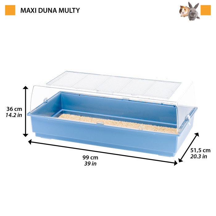 Клітка для хом'яків, морських свинок та кроликів CAGE MAXI DUNA MULTY 99 x 51,5 x h 36 cm