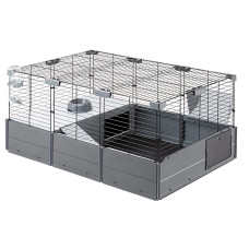 Модульная клетка CAGE MULTIPLA BLACK для кроликов и морских свинок с аксессуарами 107,5 х 72 х 50 см