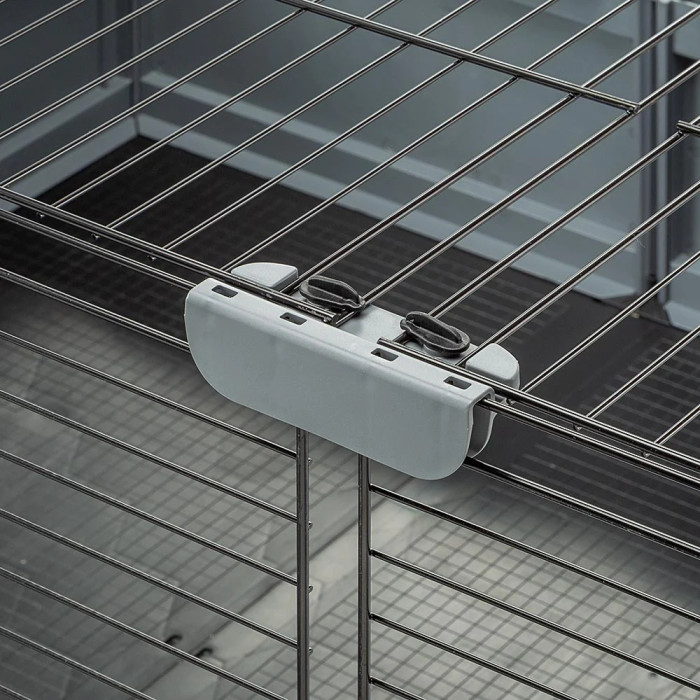 Модульна клітка CAGE MULTIPLA BLACK для кроликів та морських свинок з аксесуарами 107,5 х 72 х 50 см
