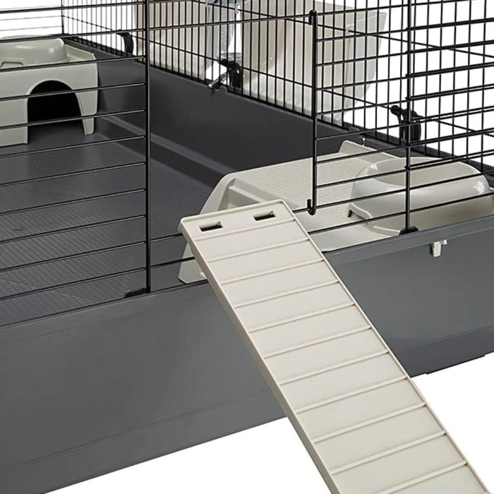 Большая клетка для кроликов CAGE RABBIT 140 BLACK с открывающейся передней дверью 140 x 71 x h 51 cm