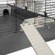 Большая клетка для кроликов CAGE RABBIT 140 BLACK с открывающейся передней дверью 140 x 71 x h 51 cm