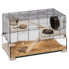 Скляна клітка для хом'яків CAGE KARAT 80, 78,5 x 45,5 x h 52,5 cm