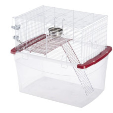 Двухэтажная клетка для песчанок и хомяков CAGE GERBI WHITE 57,5 x 39,5 x h 51 cm