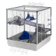 Широкая клетка для хорьков CAGE FURET XL GREY 80 x 75 x h 86,5 cm