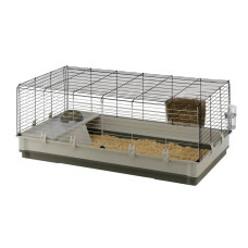 Клетка для кроликов и морских свинок CAGE KROLIK XL GREY (x1) с аксессуарами 120 x 60 x h 50 cm