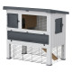 Двухэтажная пластиковая клетка для кроликов CAGE GRANDLODGE 140 GREY 134 x 73 x h 110 cm