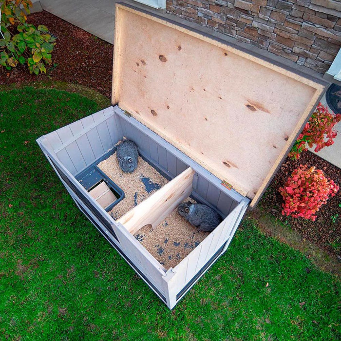 Дворівнева клітка для кроликів CAGE RANCH 120 BASIC із північної сосни 117 x 67,5 x h 95,5 cm