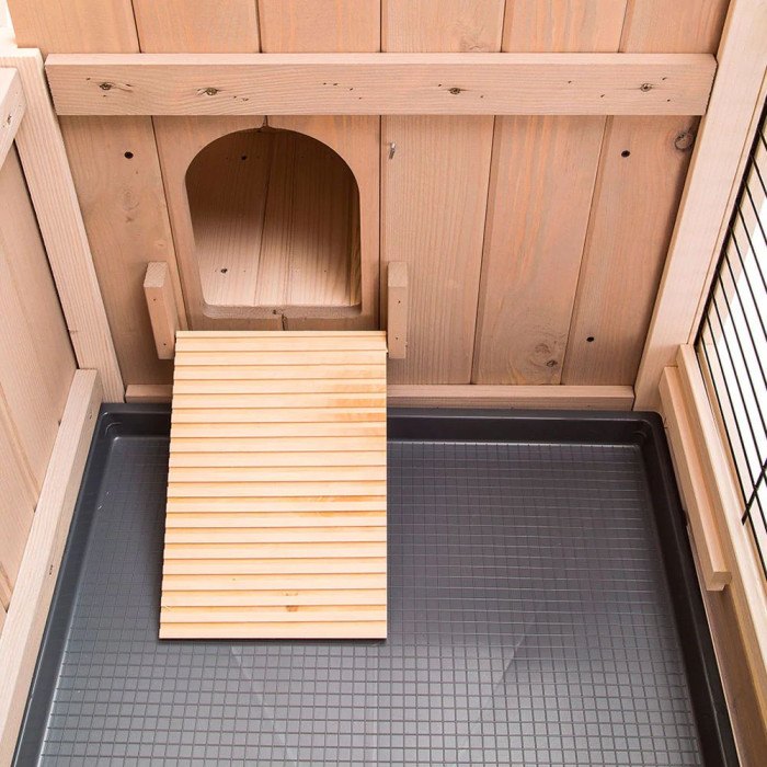 Двухэтажная деревянная клетка для кроликов CAGE RANCH 120 117 x 69 x h 101 cm