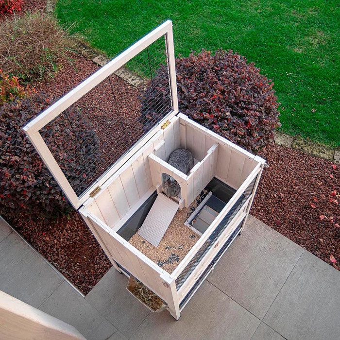 Деревянная клетка для кроликов CAGE COTTAGE MINI 78,5 x 59,5 x h 94 cm