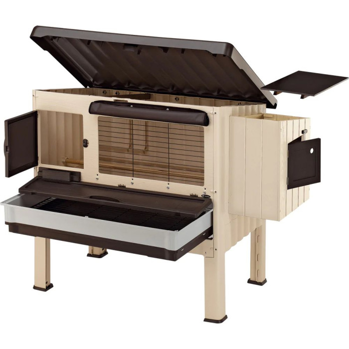 Пластиковый домик для кур CAGE HAPPY FARM 120 BEIGE 140 x 139 x h 110 cm