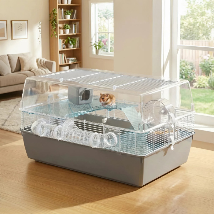 Трехэтажная клетка для хомяков CAGE DUNA FUN LARGE с открывающейся крышей 71,5 x 46 x h 41 cm