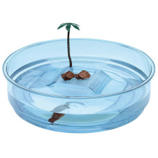 Пластиковый аквариум для черепах TURTLE BOWL OASI Ø 34,5 х 9,5 см