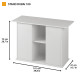 Подставка для профессиональных аквариумов Dubai 100 WHITE (101 x 41 x h 73 cm)