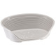 Пластиковый лежак SIESTA DELUXE 6 GRIGIA (светло-серый) для собак и кошек, 70,5 x 52 x h 23,5 cm