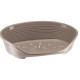Пластиковый лежак SIESTA DELUXE 2 DOVE GREY (серо-бежевый) для собак и кошек, 49 x 36 x h 17,5 cm