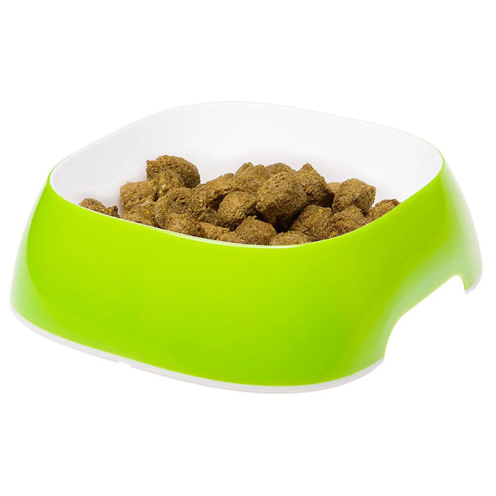 Пластиковая миска для собак и кошек GLAM SMALL ACID GREEN BOWL 