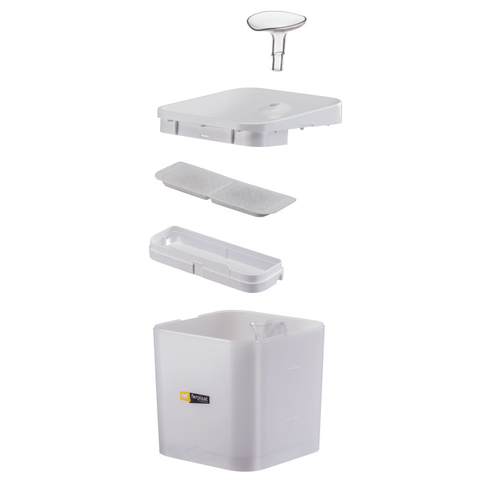 Фонтан-поилка ARES для кошек и маленьких собак, 16 x 16 x h 20 cm - 2,2 L