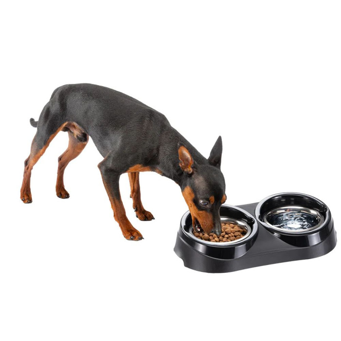 Пластикова підставка з металевими мисками DUO FEED 01 Ferplast