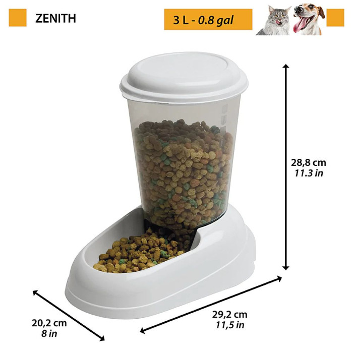 Годівниця для собак та кішок ZENITH FOOD DISPENSER Ferplast, 3л