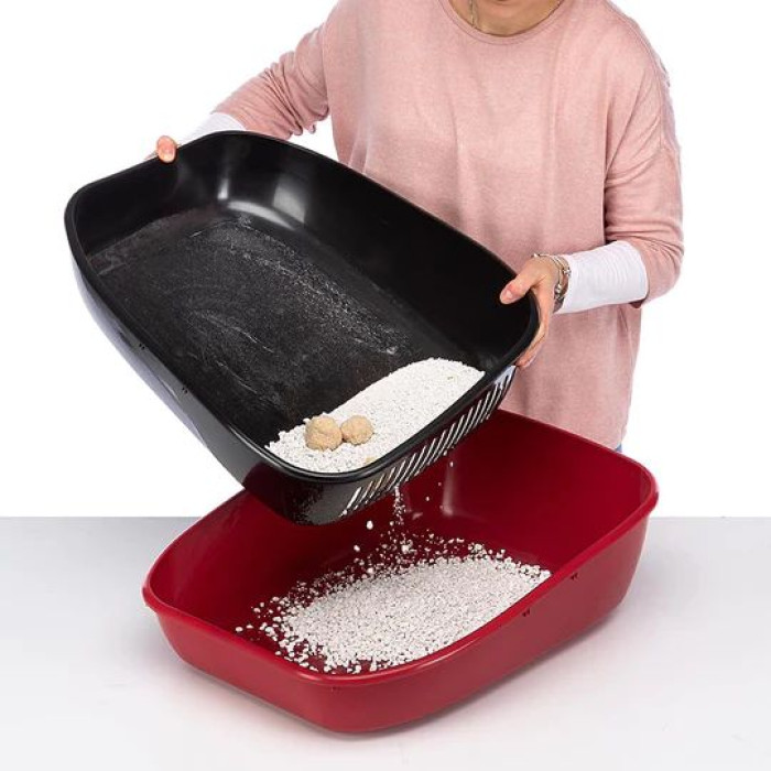 Закритий туалет для кішок TOILET HOME MAGIX із системою просіювання Ferplast, 45,5x55,5xh 39 cm