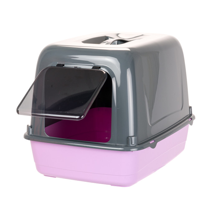 Закрытый туалет для кошек TOILET HOME CLEAR CAT 10 Ferplast, 36 x 47 x h 35 cm