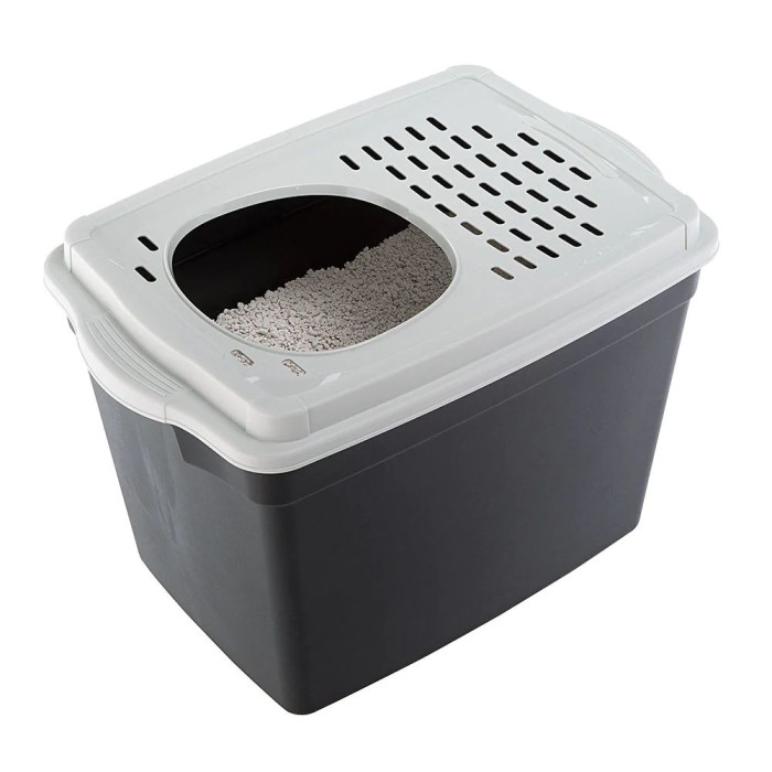 Закритий туалет для кішок TOILET HOME JUMPY Ferplast з верхнім входом, 38,8x57,5 ??x h 39 cm