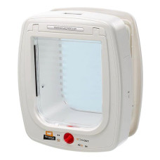 Дверка с микрочипом SWING MICROCHIP LARGE WHITE для больших кошек и маленьких собак