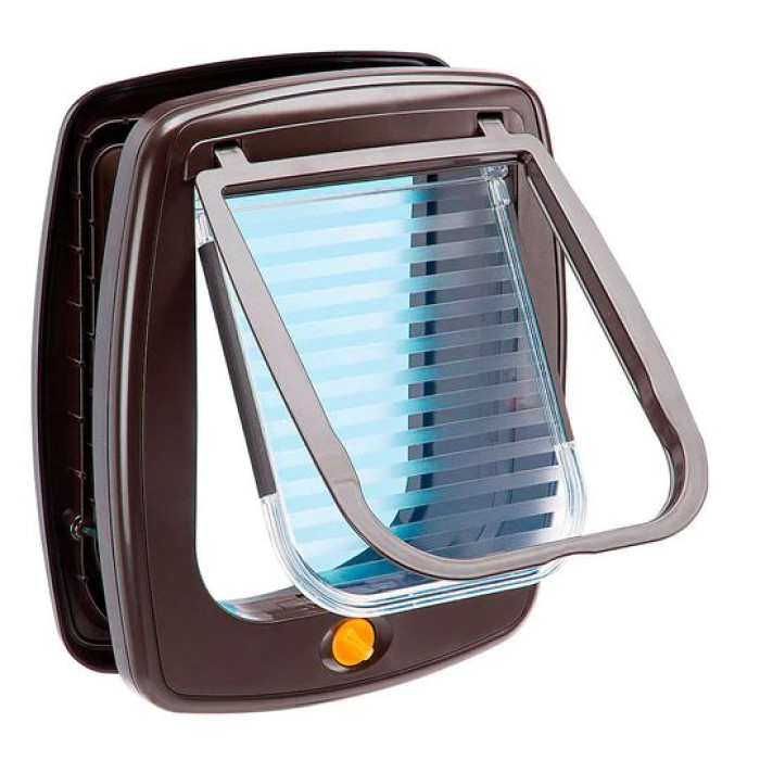 Дверка для собак и кошек SWING 9 SET BROWN 