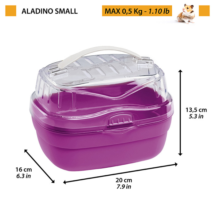 Переноска для дрібних тварин CARRIER ALADINO SMALL 20 x 16 x h 13,5 cm