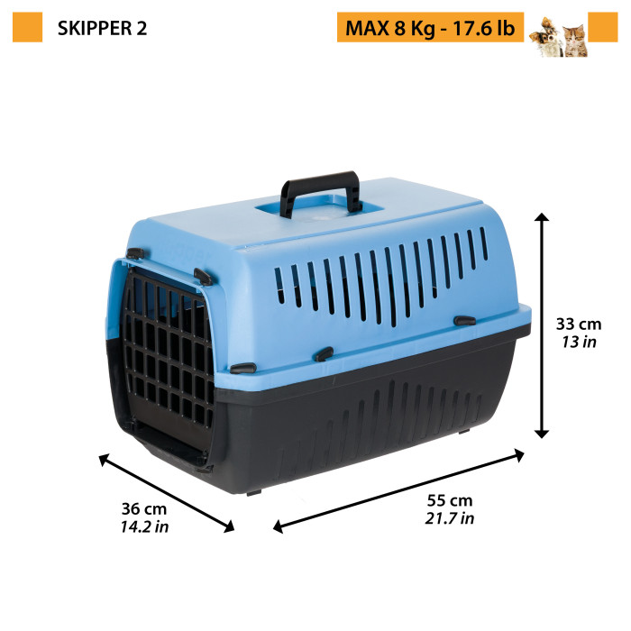 Переноска для собак и кошек FERPLAST CARRIER SKIPPER 2 (55 x 36 x h 33 cm)